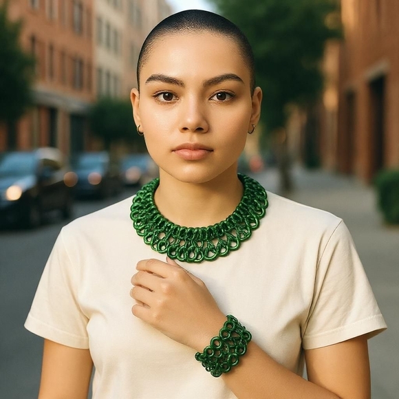 Jewelry - European Green 4-in-1 Chainmaile Bracelet